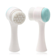 Load image into Gallery viewer, Double-sided Silicone Skin Care Tool Facial Cleanser Brush Face Cleaning
