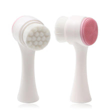 Load image into Gallery viewer, Double-sided Silicone Skin Care Tool Facial Cleanser Brush Face Cleaning
